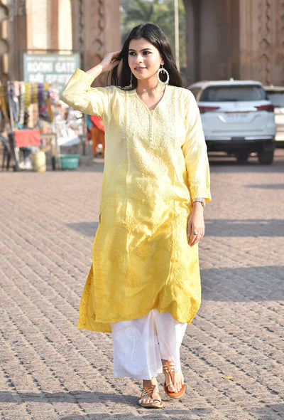 Nusrat chanderi kurta RangrezEthnic 