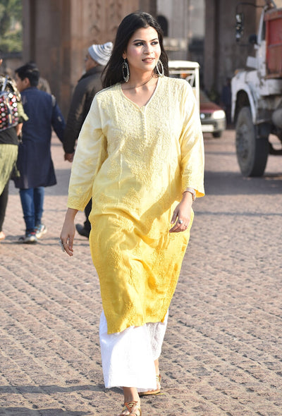 Nusrat chanderi kurta RangrezEthnic 