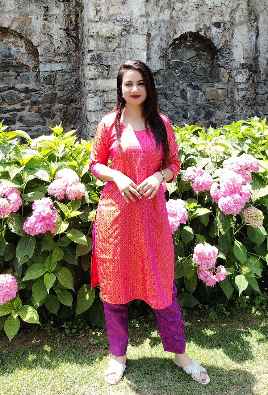 Ruhi banarsi silk kurta RangrezEthnic 